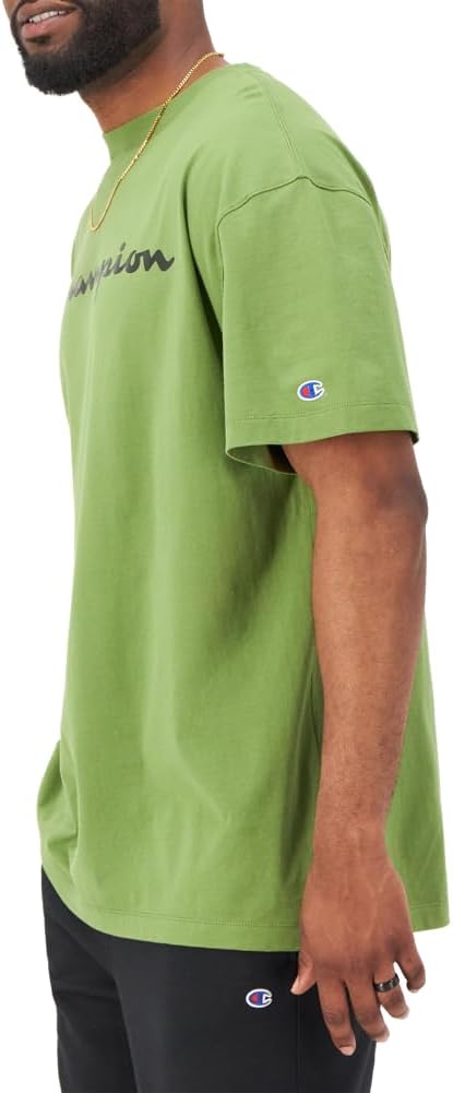 Champion Men's T-Shirt, Classic Graphic T-Shirt, Soft and Comfortable T-Shirts for Men, Script Logo (Reg. or Big & Tall)