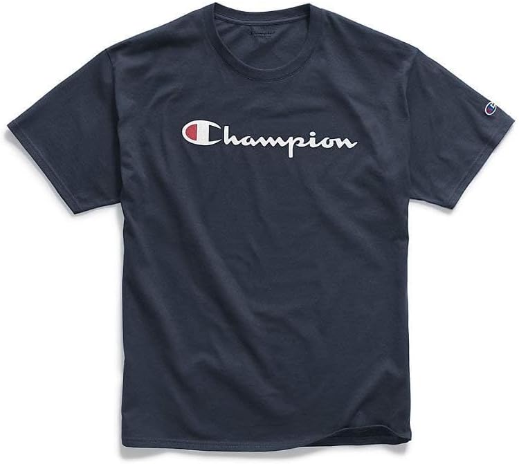 Champion Men's T-Shirt, Classic Graphic T-Shirt, Soft and Comfortable T-Shirts for Men, Script Logo (Reg. or Big & Tall)