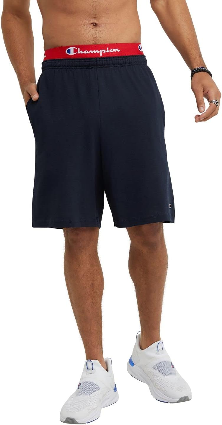 Champion Men's Lightweight Lounge Jersey Knit Shorts, Weekend Shorts (Reg. Or Big & Tall)