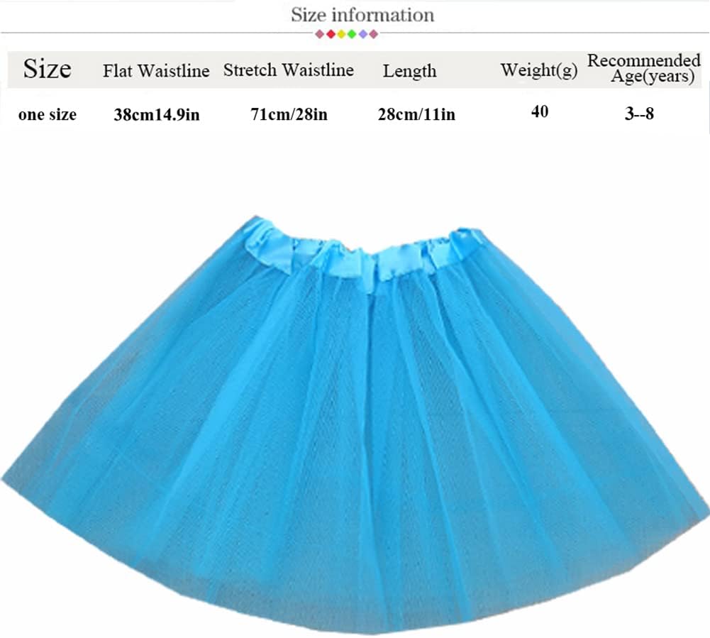 10Pcs Princess Dress up Tutu Crown Accessories Tiara Ballet Tutu Skirt for Girls Costume Party Favors