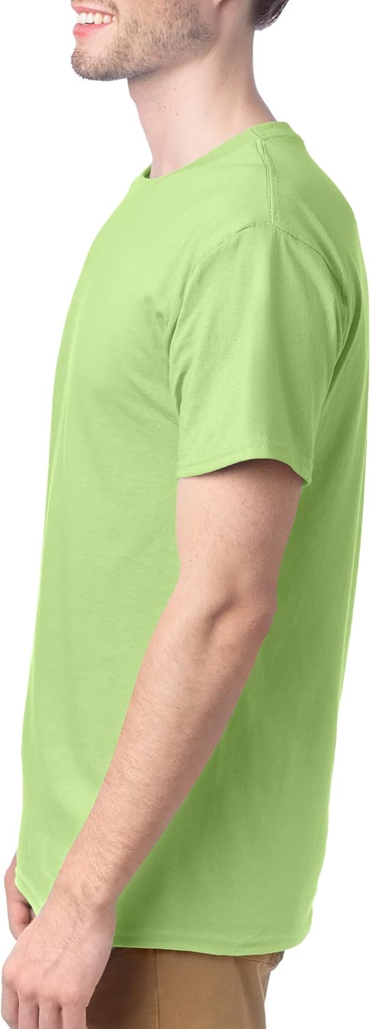 Hanes Men's Short Sleeve Essentials Crewneck Cotton T-Shirt, Multipack