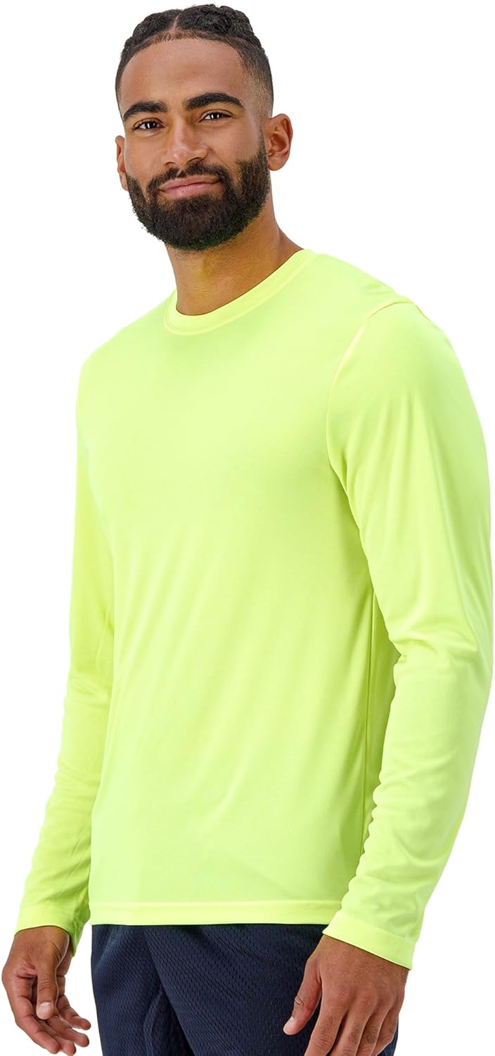 Hanes Sport Performance Long Sleeve T-Shirt, Performance Athletic Shirt, 2-Pack, 40+ UPF Protection