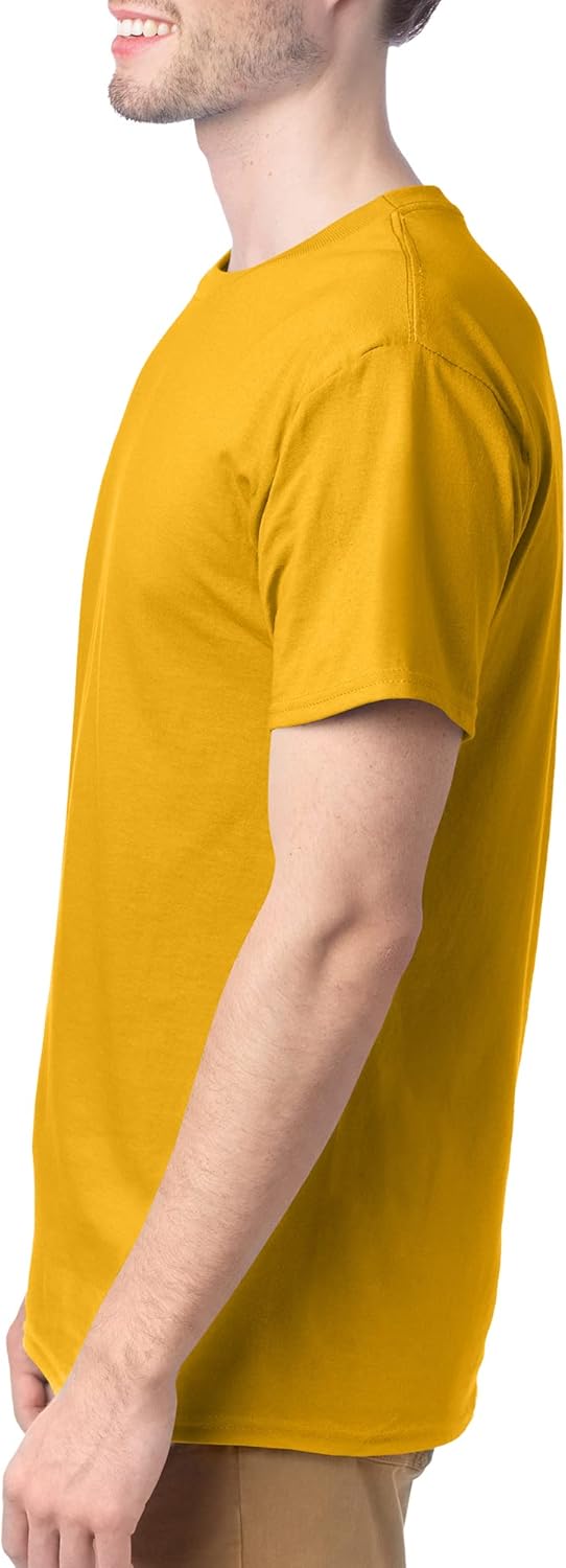 Hanes Men's Short Sleeve Essentials Crewneck Cotton T-Shirt, Multipack