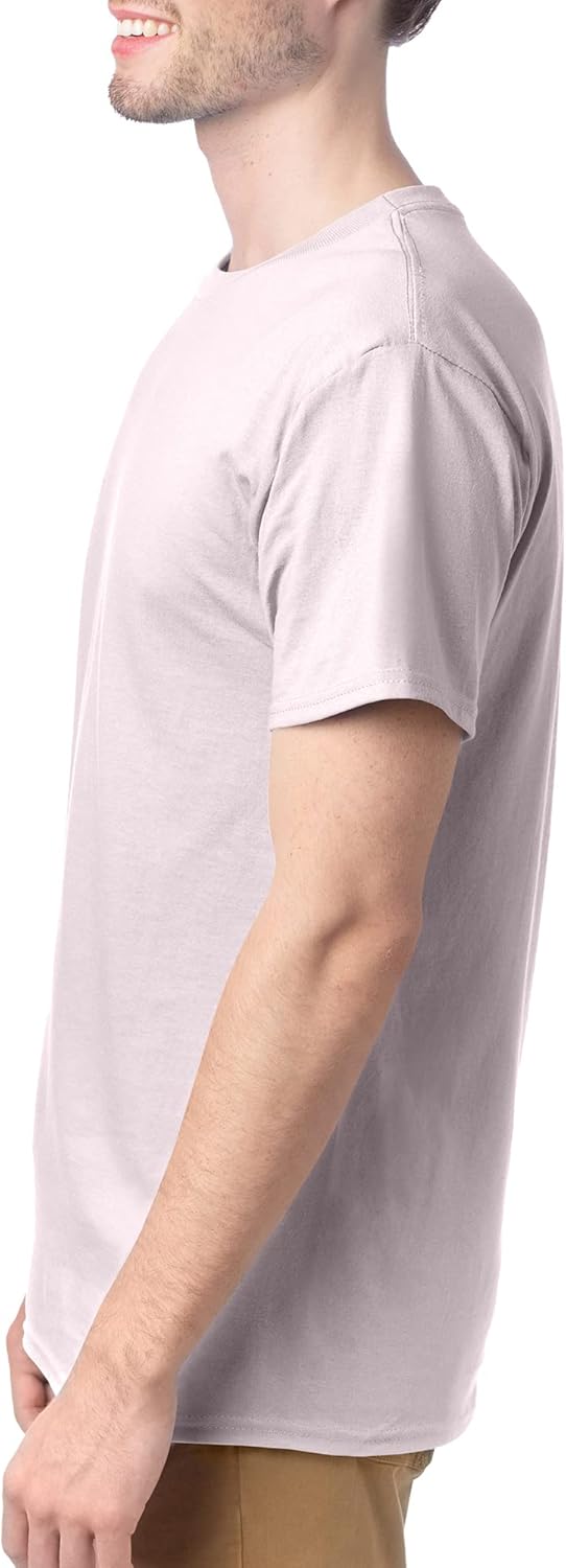 Hanes Men's Short Sleeve Essentials Crewneck Cotton T-Shirt, Multipack