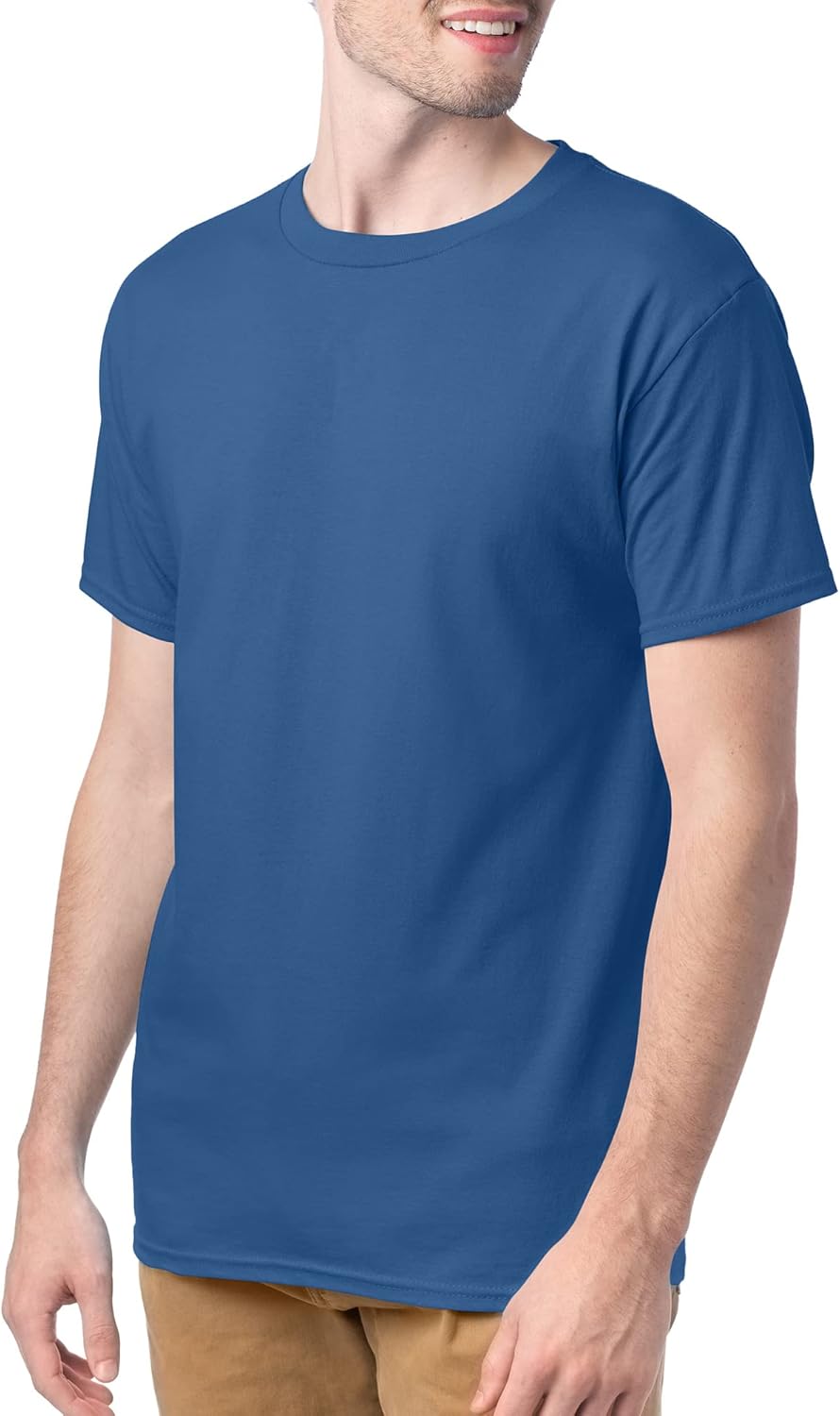Hanes Men's Short Sleeve Essentials Crewneck Cotton T-Shirt, Multipack