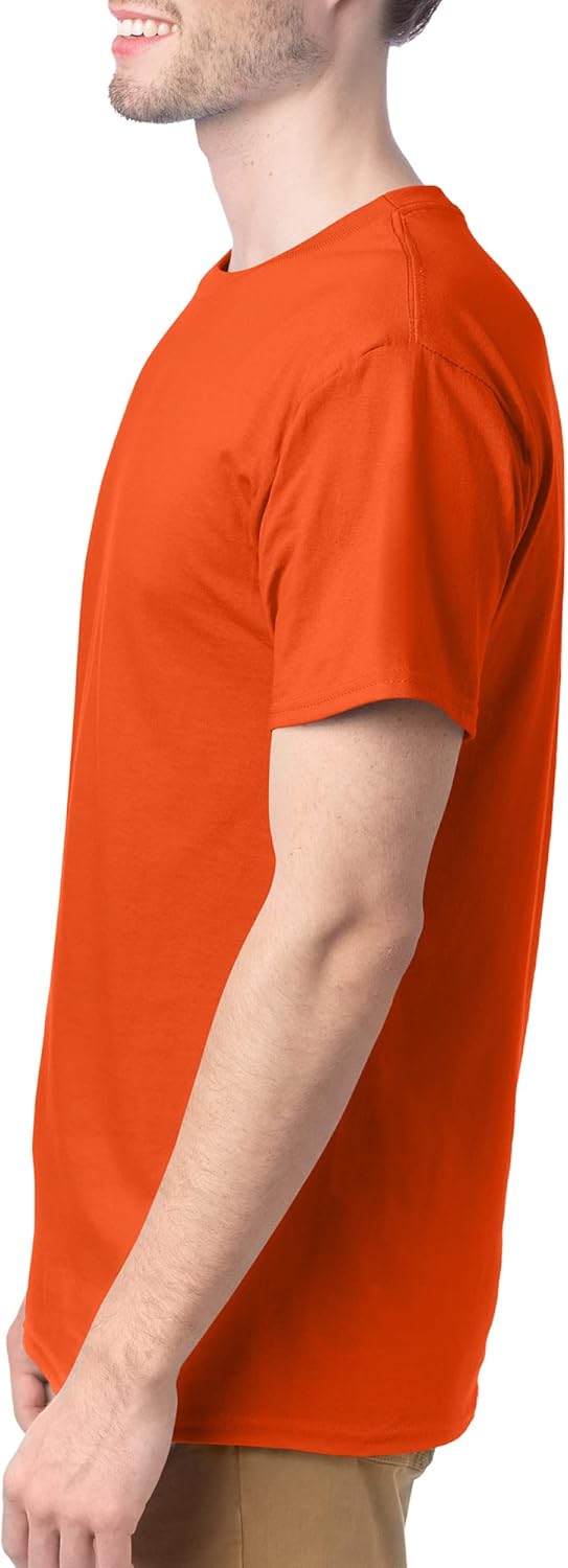 Hanes Men's Short Sleeve Essentials Crewneck Cotton T-Shirt, Multipack