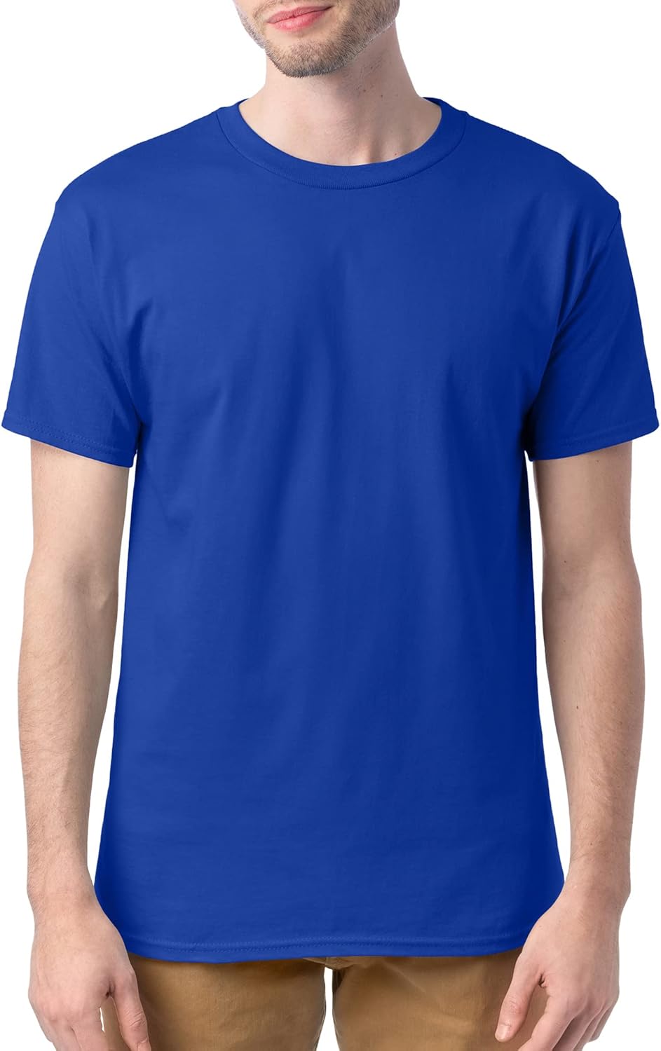 Hanes Men's Short Sleeve Essentials Crewneck Cotton T-Shirt, Multipack