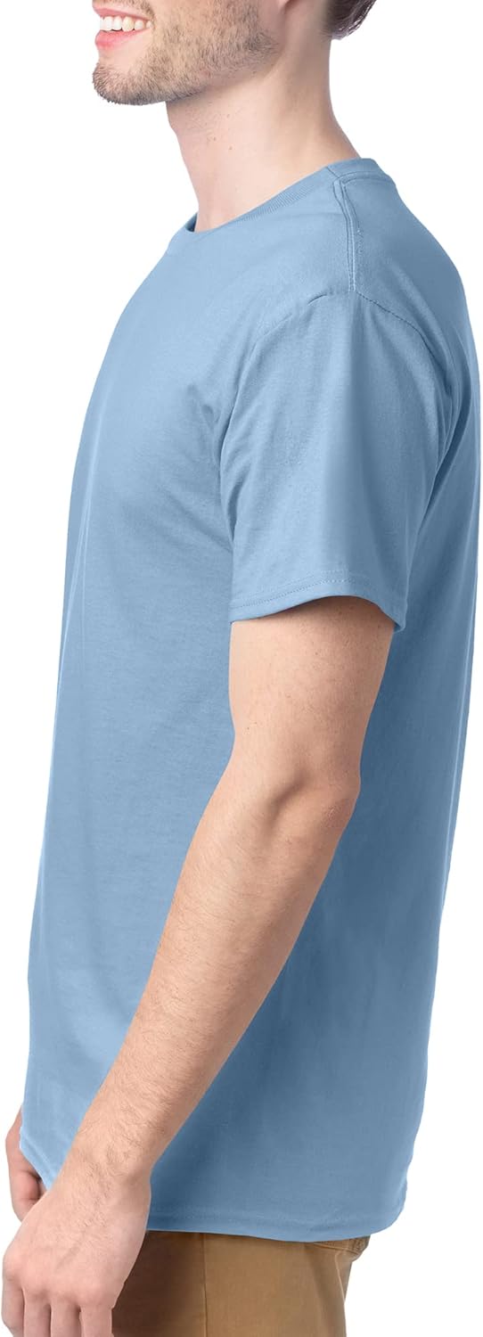 Hanes Men's Short Sleeve Essentials Crewneck Cotton T-Shirt, Multipack