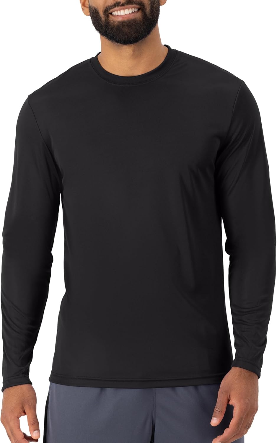 Hanes Sport Performance Long Sleeve T-Shirt, Performance Athletic Shirt, 2-Pack, 40+ UPF Protection
