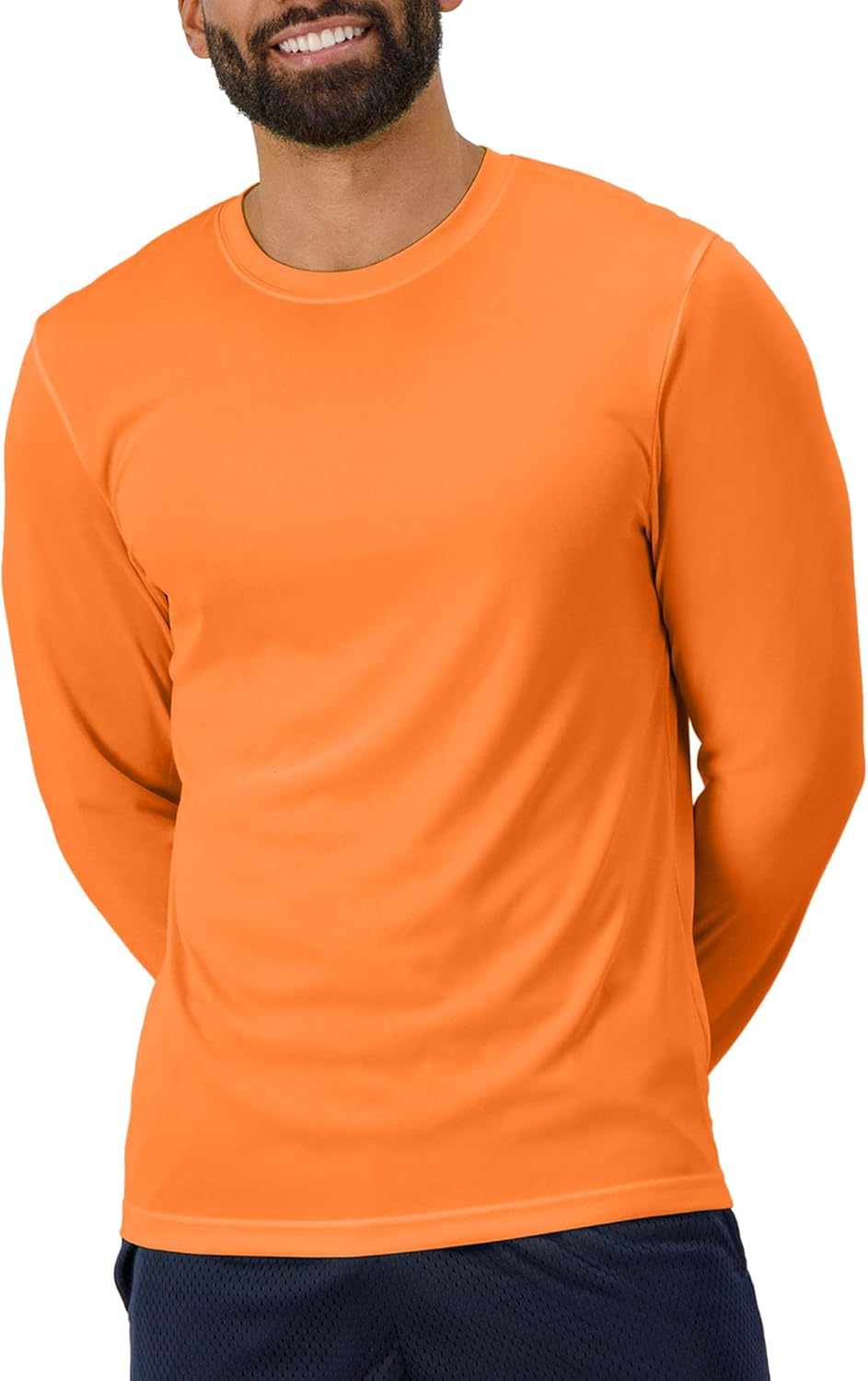 Hanes Sport Performance Long Sleeve T-Shirt, Performance Athletic Shirt, 2-Pack, 40+ UPF Protection