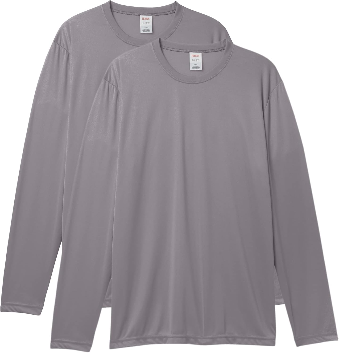 Hanes Sport Performance Long Sleeve T-Shirt, Performance Athletic Shirt, 2-Pack, 40+ UPF Protection