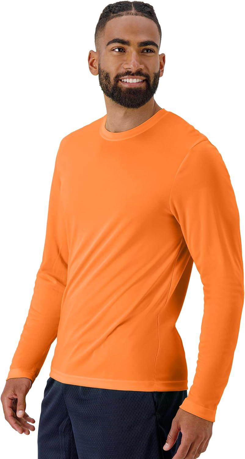 Hanes Sport Performance Long Sleeve T-Shirt, Performance Athletic Shirt, 2-Pack, 40+ UPF Protection