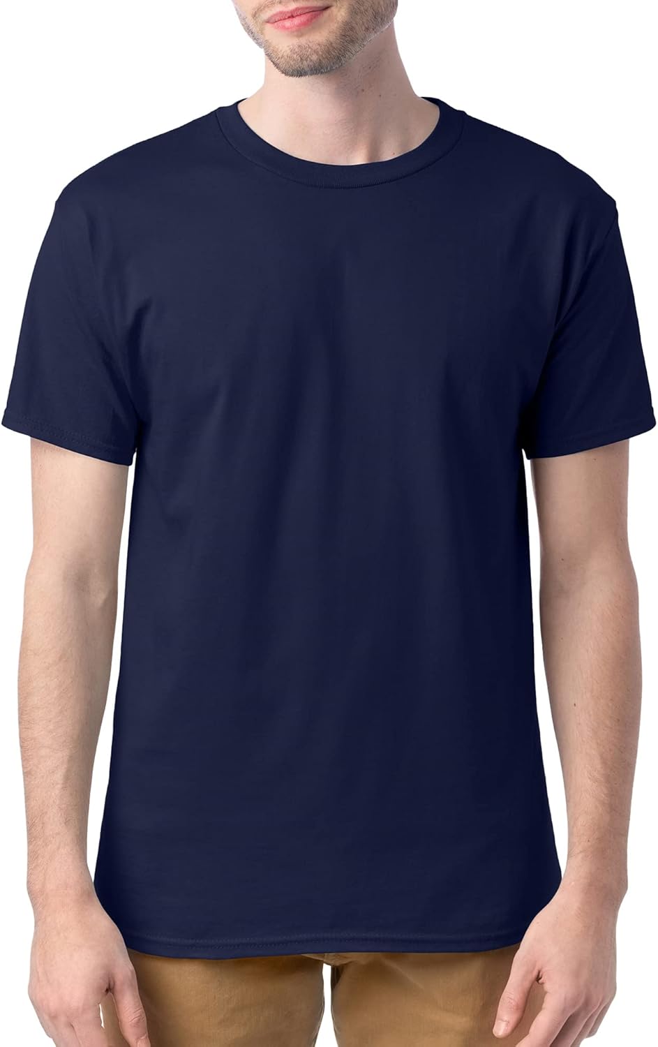 Hanes Men's Short Sleeve Essentials Crewneck Cotton T-Shirt, Multipack