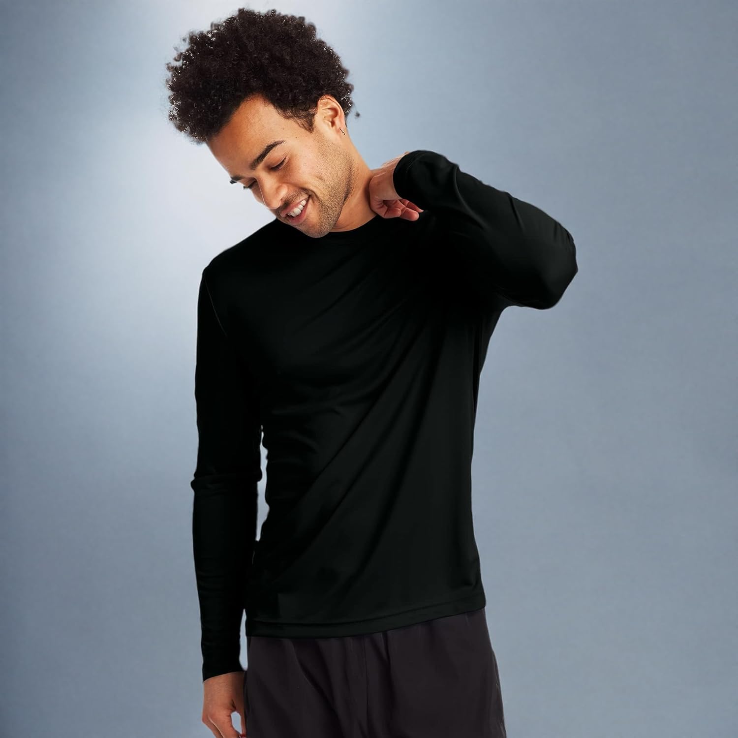 Hanes Sport Performance Long Sleeve T-Shirt, Performance Athletic Shirt, 2-Pack, 40+ UPF Protection