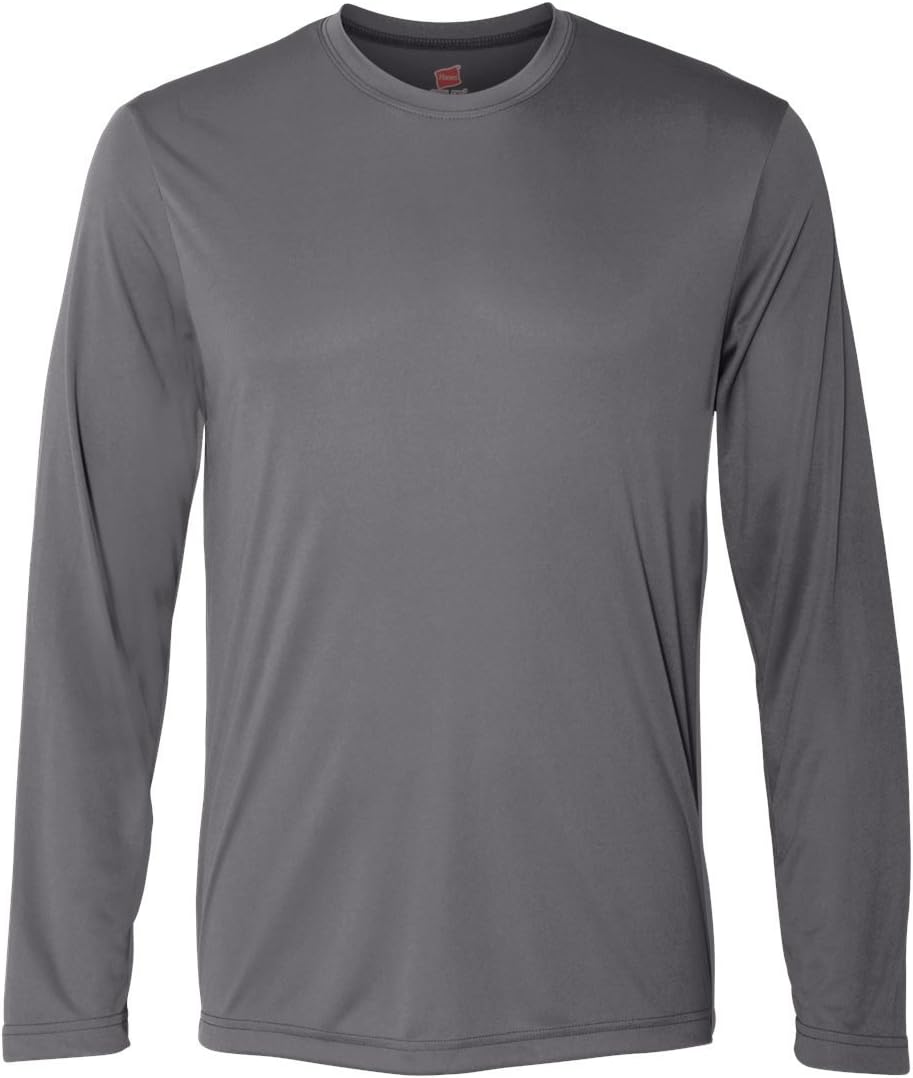 Hanes Sport Performance Long Sleeve T-Shirt, Performance Athletic Shirt, 2-Pack, 40+ UPF Protection