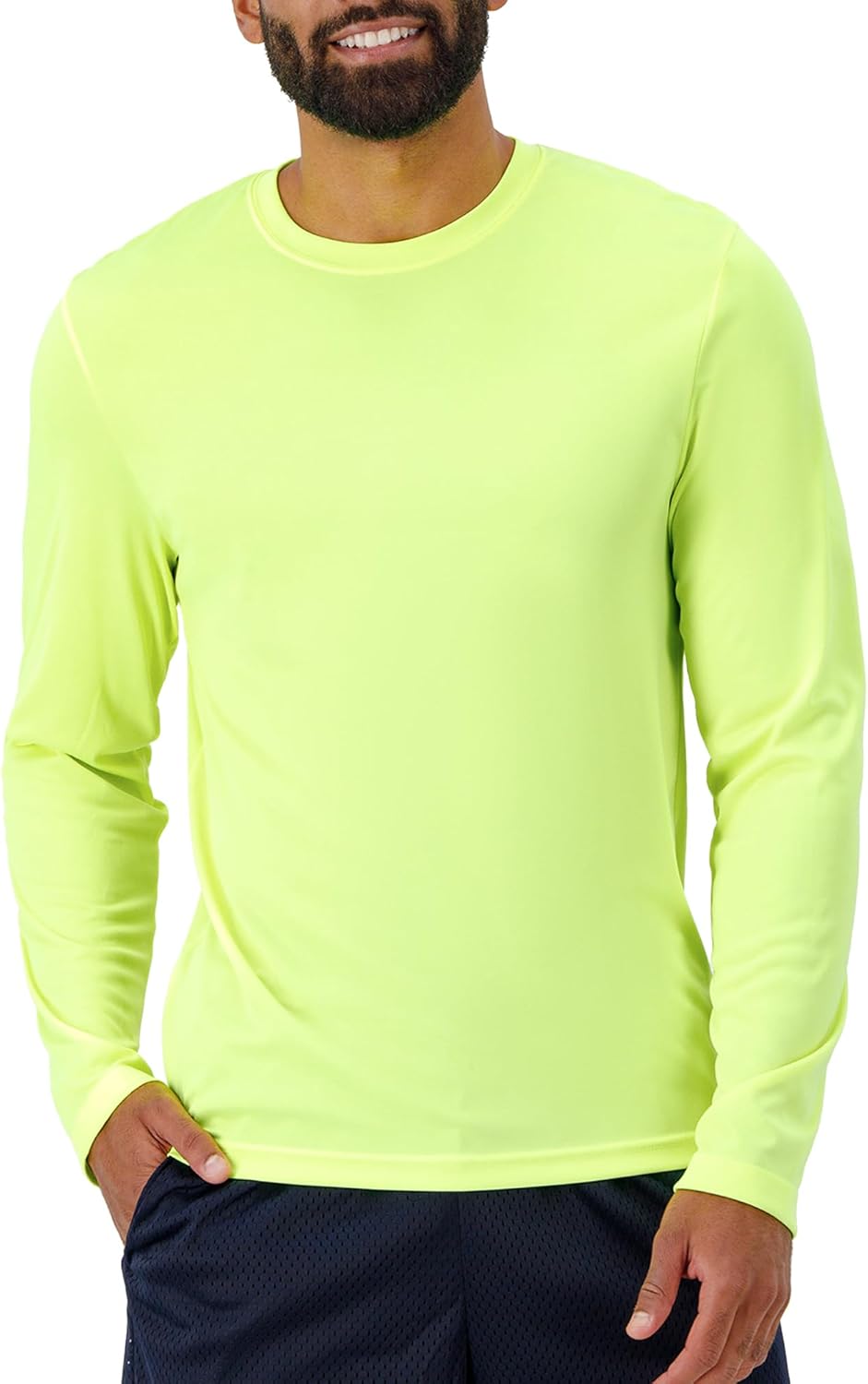 Hanes Sport Performance Long Sleeve T-Shirt, Performance Athletic Shirt, 2-Pack, 40+ UPF Protection