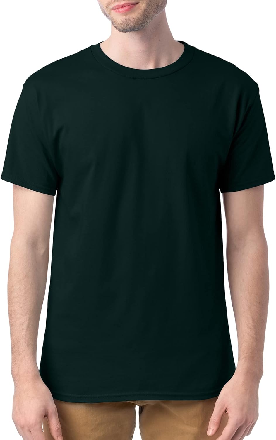 Hanes Men's Short Sleeve Essentials Crewneck Cotton T-Shirt, Multipack