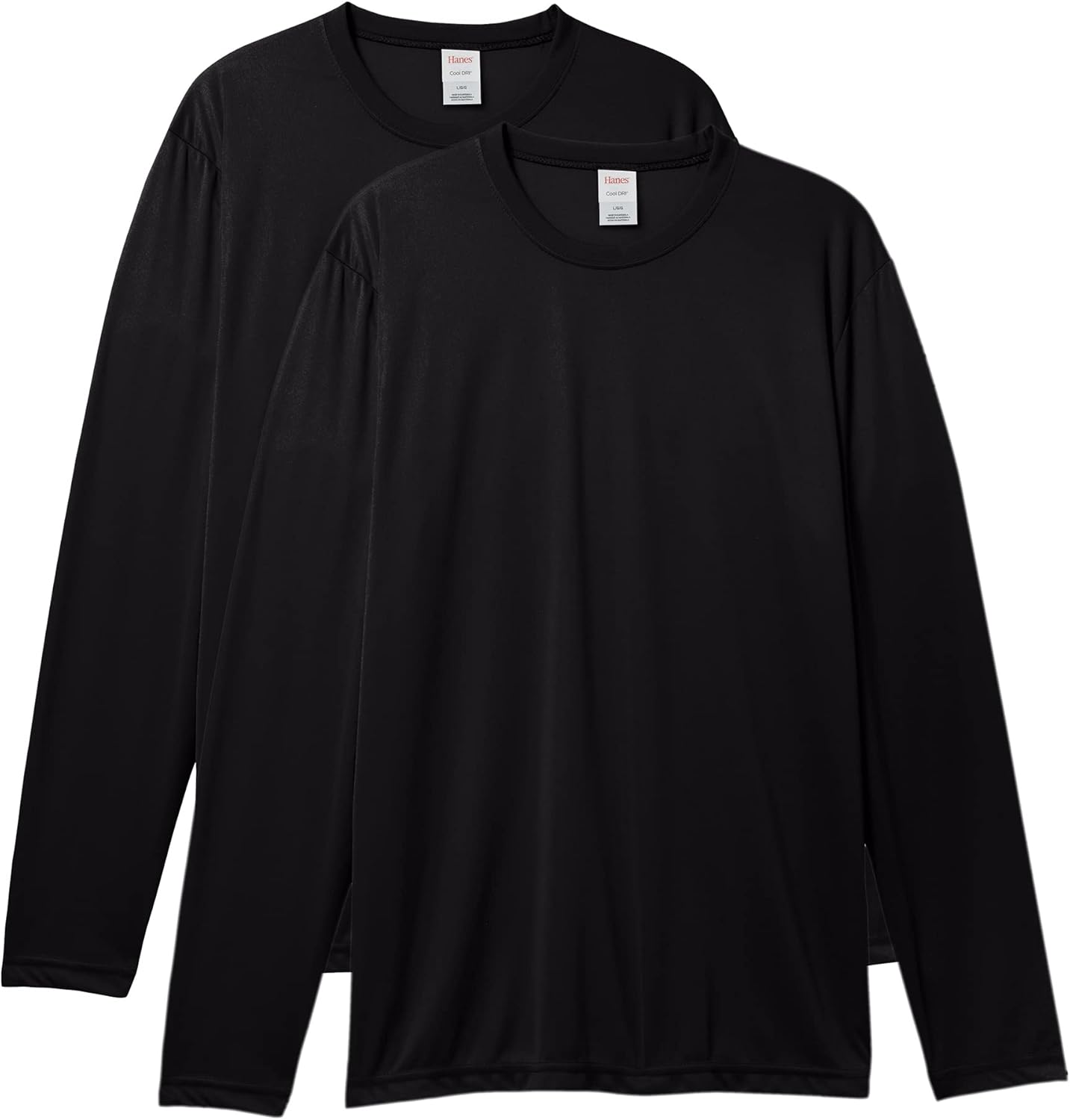 Hanes Sport Performance Long Sleeve T-Shirt, Performance Athletic Shirt, 2-Pack, 40+ UPF Protection