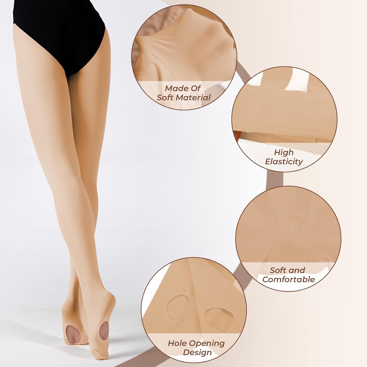 2Pcs Ballet Tights For Gils, Toddler Ballet Tights, Ballet Leotards Dance Outfit for Kids