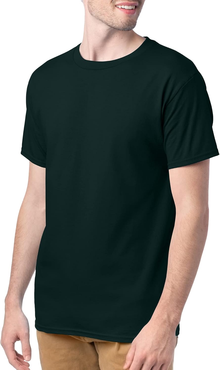 Hanes Men's Short Sleeve Essentials Crewneck Cotton T-Shirt, Multipack