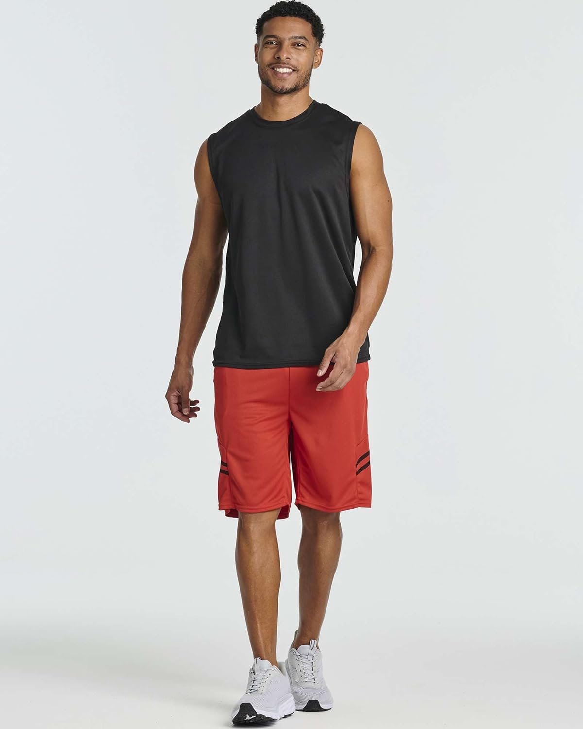 Real Essentials 5 Pack: Men's Mesh Athletic Basketball Shorts Quick Dry Activewear with Pockets