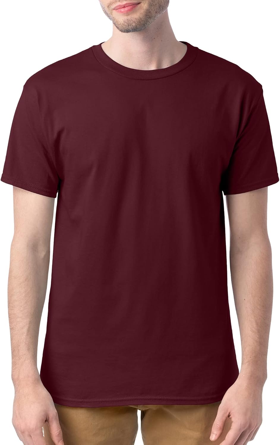 Hanes Men's Short Sleeve Essentials Crewneck Cotton T-Shirt, Multipack