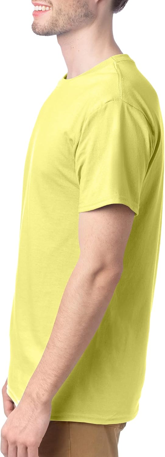 Hanes Men's Short Sleeve Essentials Crewneck Cotton T-Shirt, Multipack
