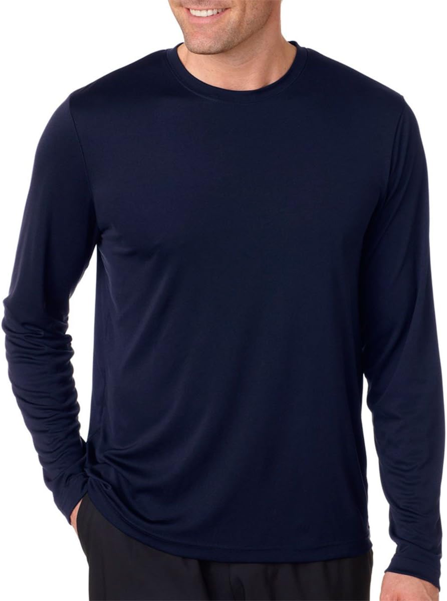 Hanes Sport Performance Long Sleeve T-Shirt, Performance Athletic Shirt, 2-Pack, 40+ UPF Protection
