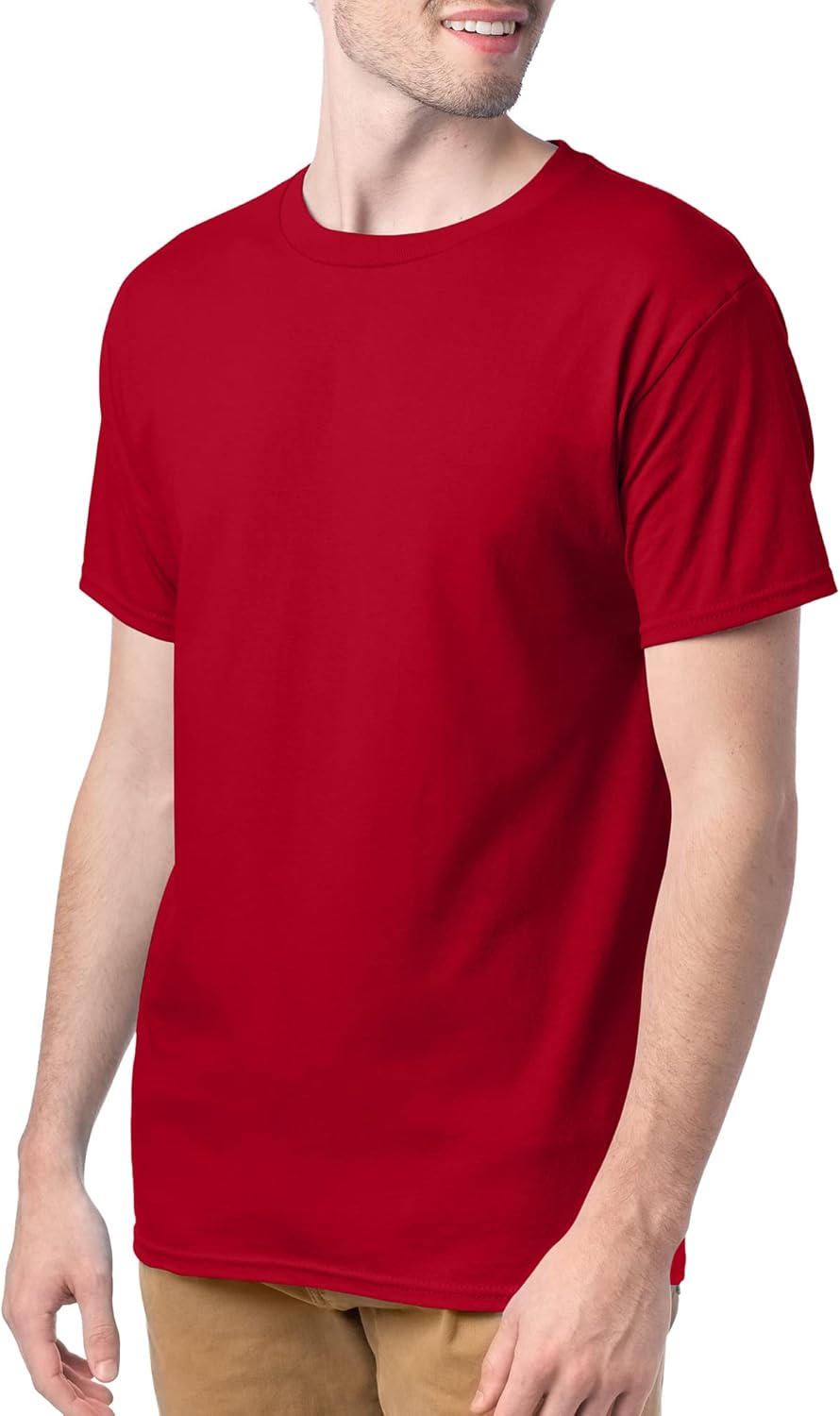 Hanes Men's Short Sleeve Essentials Crewneck Cotton T-Shirt, Multipack