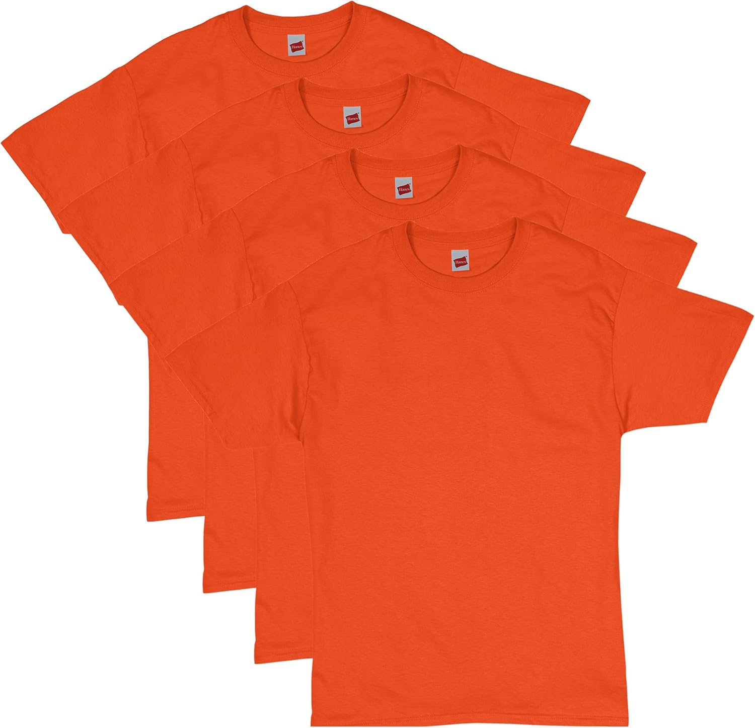 Hanes Men's Short Sleeve Essentials Crewneck Cotton T-Shirt, Multipack