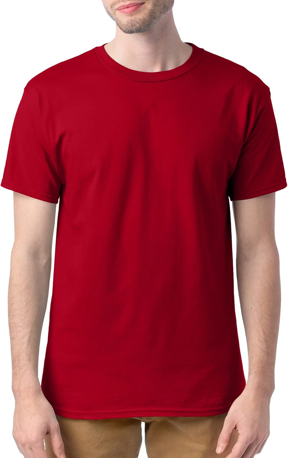 Hanes Men's Short Sleeve Essentials Crewneck Cotton T-Shirt, Multipack