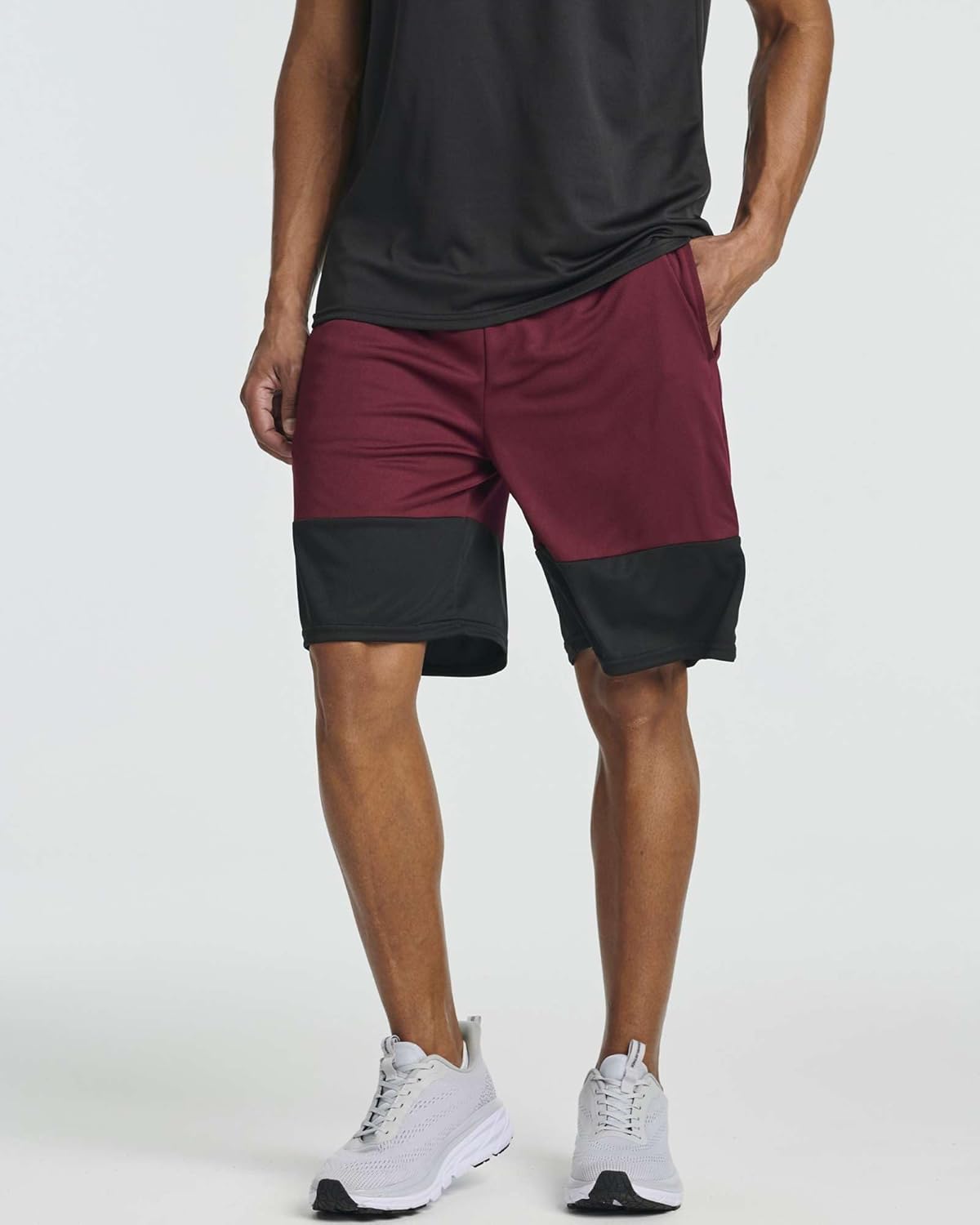 Real Essentials 5 Pack: Men's Mesh Athletic Basketball Shorts Quick Dry Activewear with Pockets