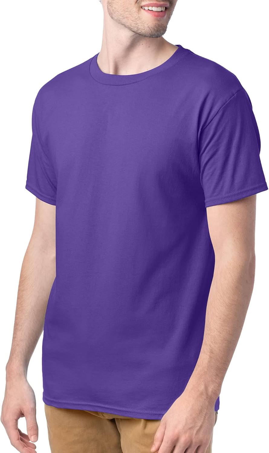 Hanes Men's Short Sleeve Essentials Crewneck Cotton T-Shirt, Multipack