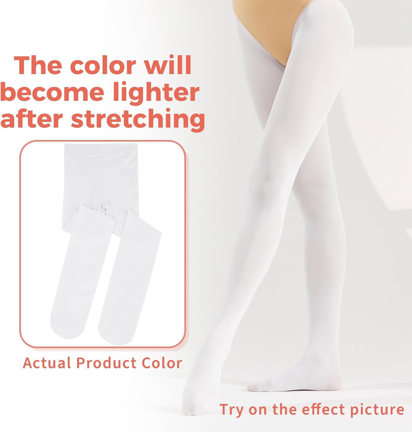2Pcs Ballet Tights For Gils, Toddler Ballet Tights, Ballet Leotards Dance Outfit for Kids