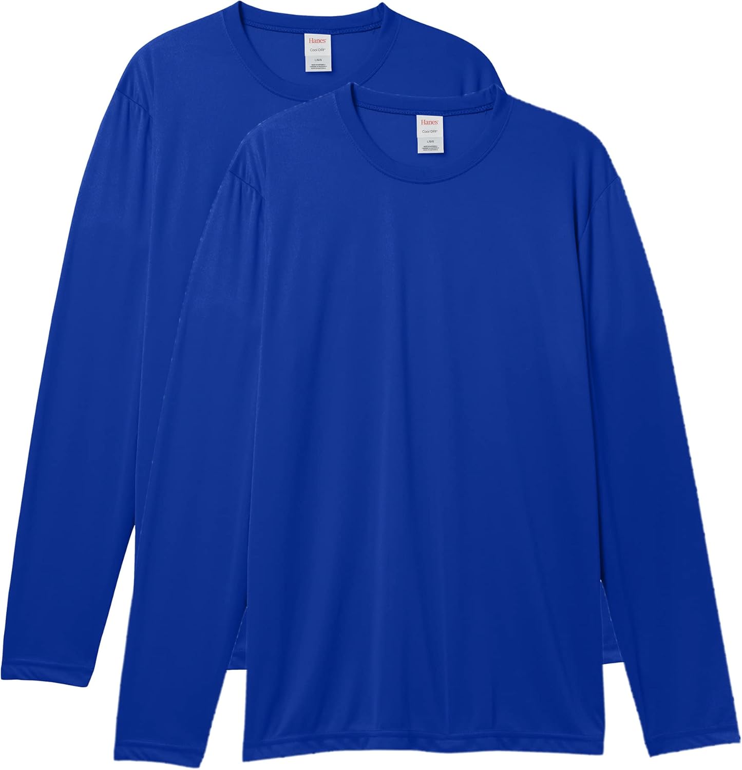 Hanes Sport Performance Long Sleeve T-Shirt, Performance Athletic Shirt, 2-Pack, 40+ UPF Protection