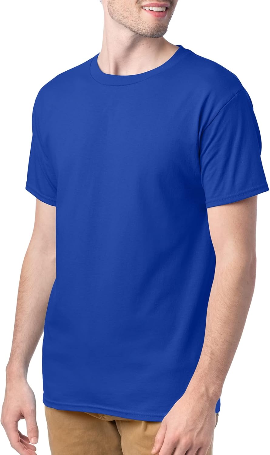 Hanes Men's Short Sleeve Essentials Crewneck Cotton T-Shirt, Multipack