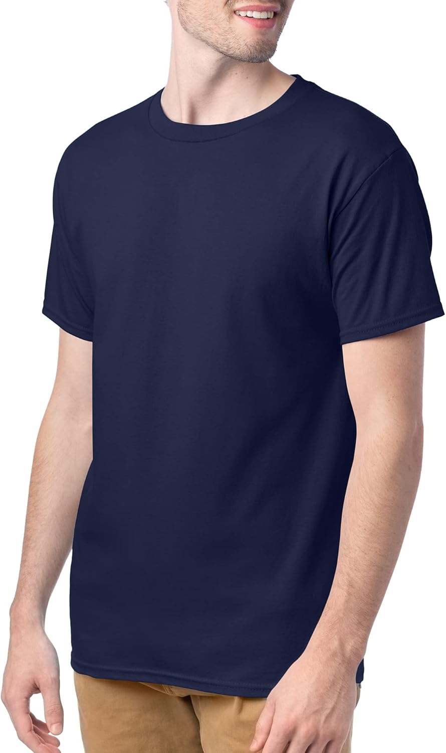 Hanes Men's Short Sleeve Essentials Crewneck Cotton T-Shirt, Multipack