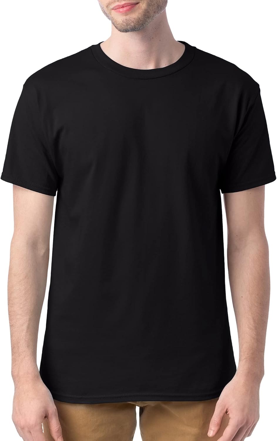 Hanes Men's Short Sleeve Essentials Crewneck Cotton T-Shirt, Multipack