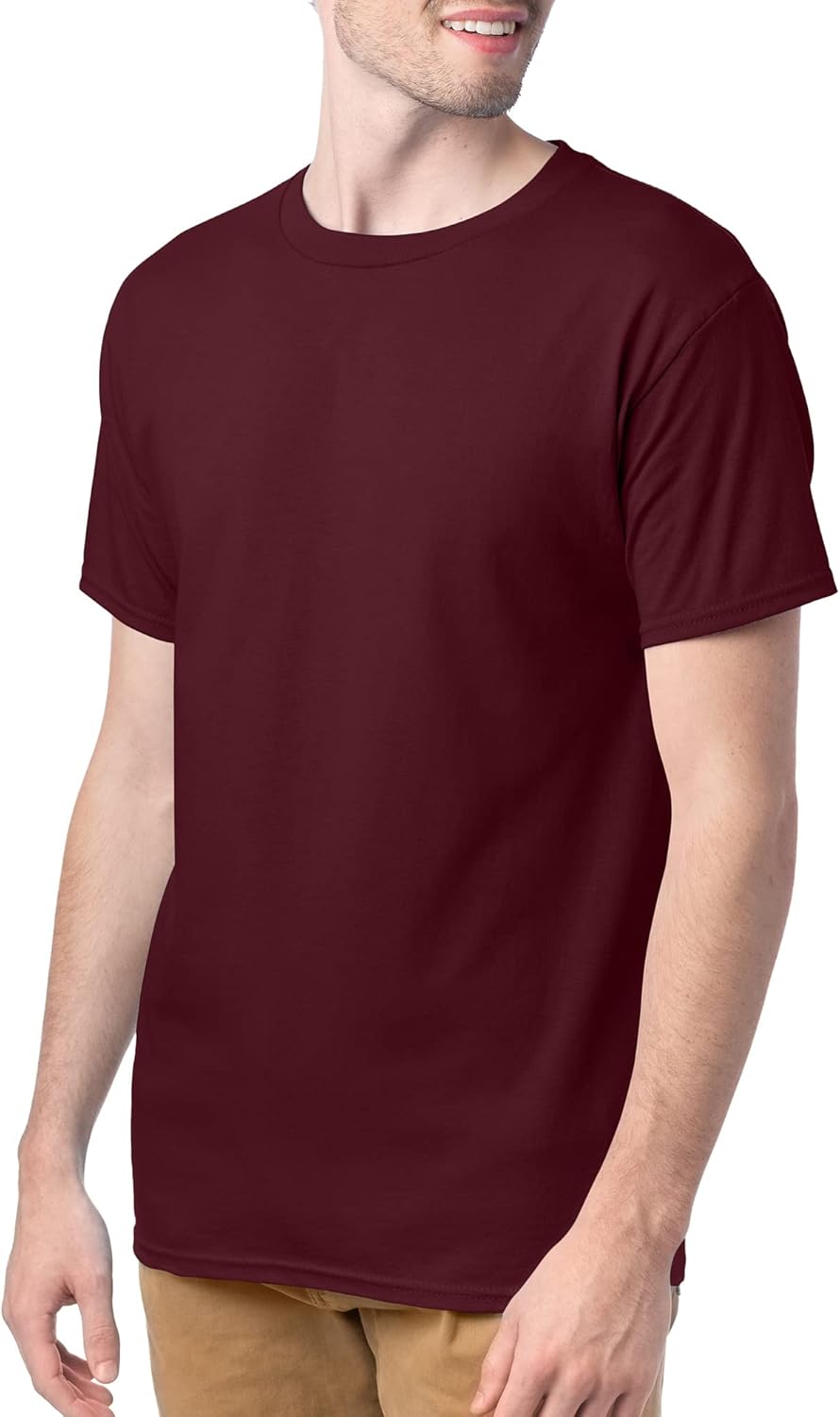 Hanes Men's Short Sleeve Essentials Crewneck Cotton T-Shirt, Multipack