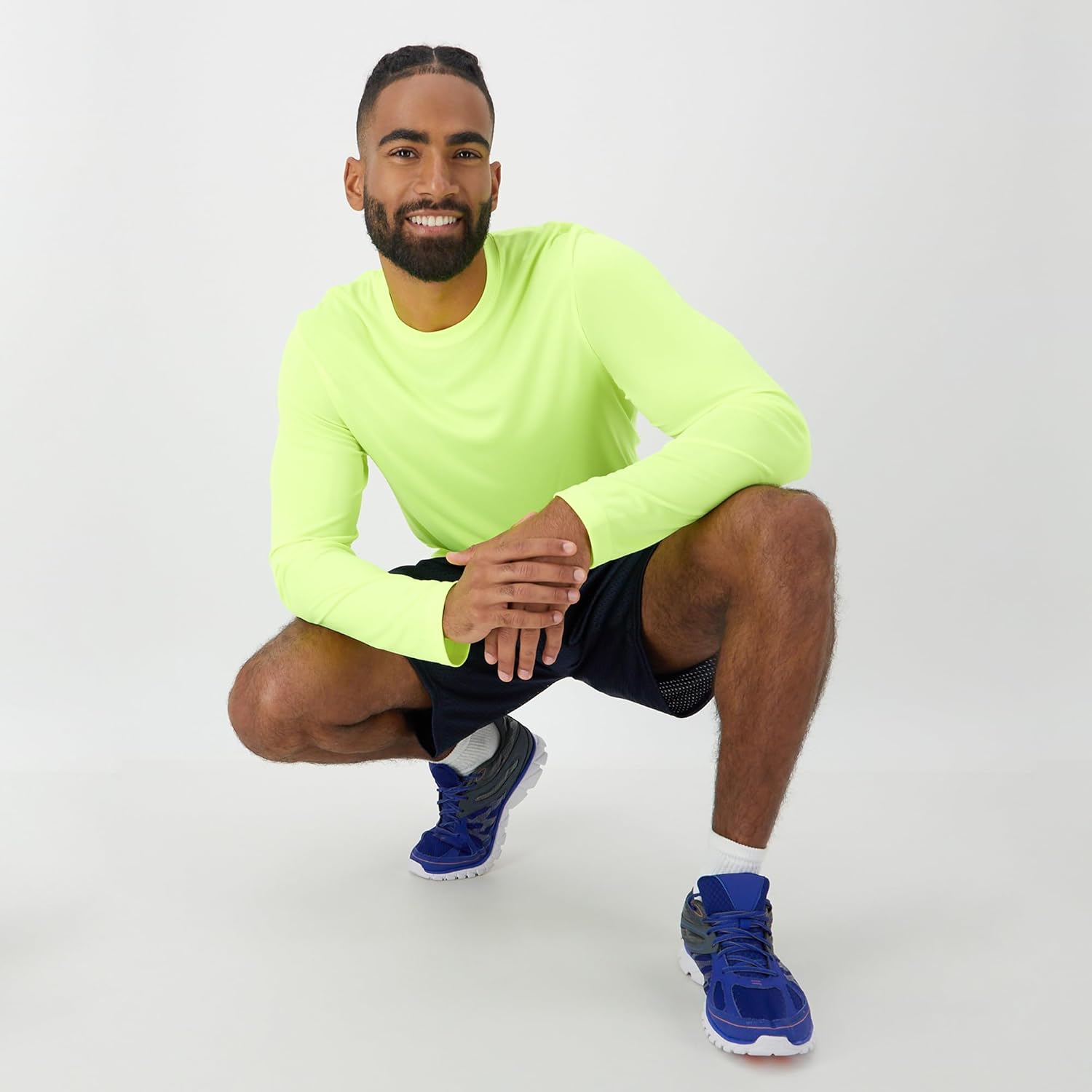 Hanes Sport Performance Long Sleeve T-Shirt, Performance Athletic Shirt, 2-Pack, 40+ UPF Protection
