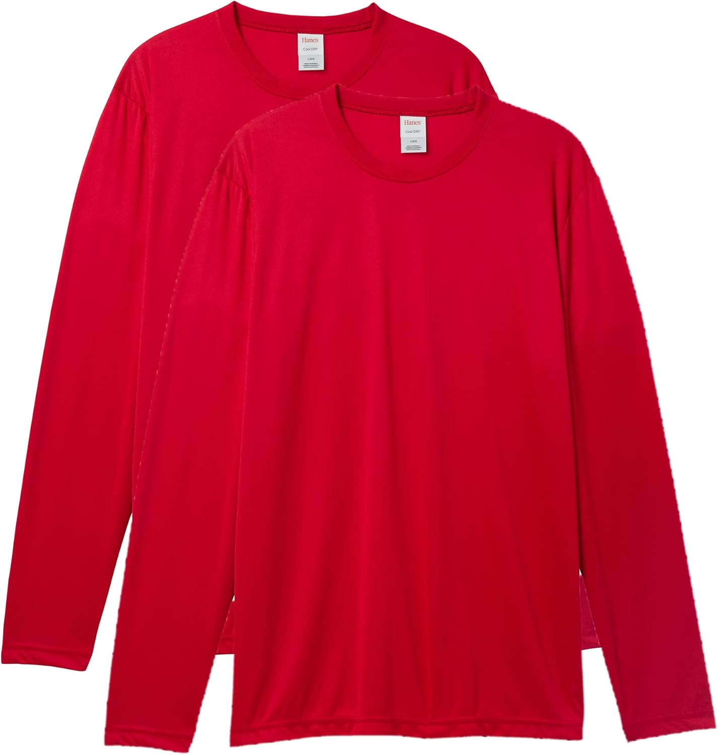 Hanes Sport Performance Long Sleeve T-Shirt, Performance Athletic Shirt, 2-Pack, 40+ UPF Protection