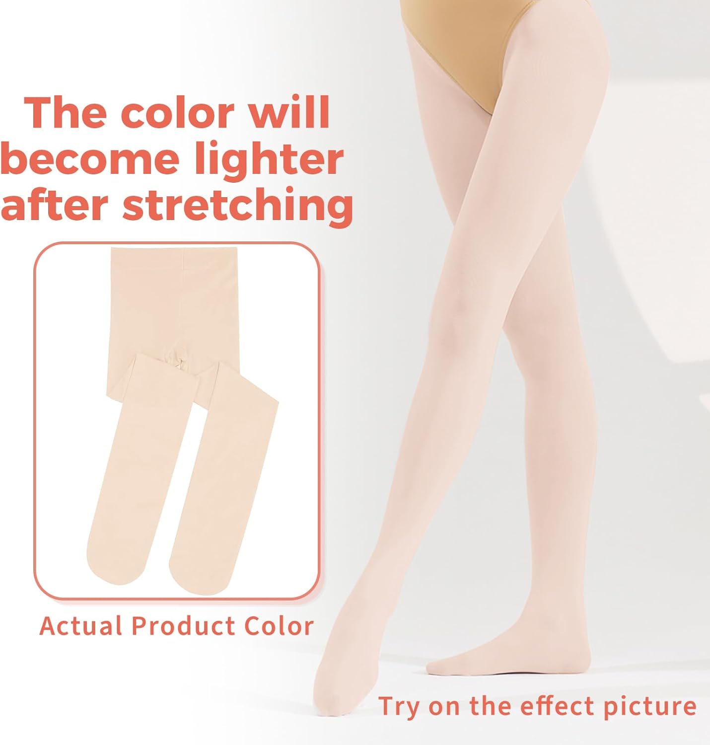 2Pcs Ballet Tights For Gils, Toddler Ballet Tights, Ballet Leotards Dance Outfit for Kids