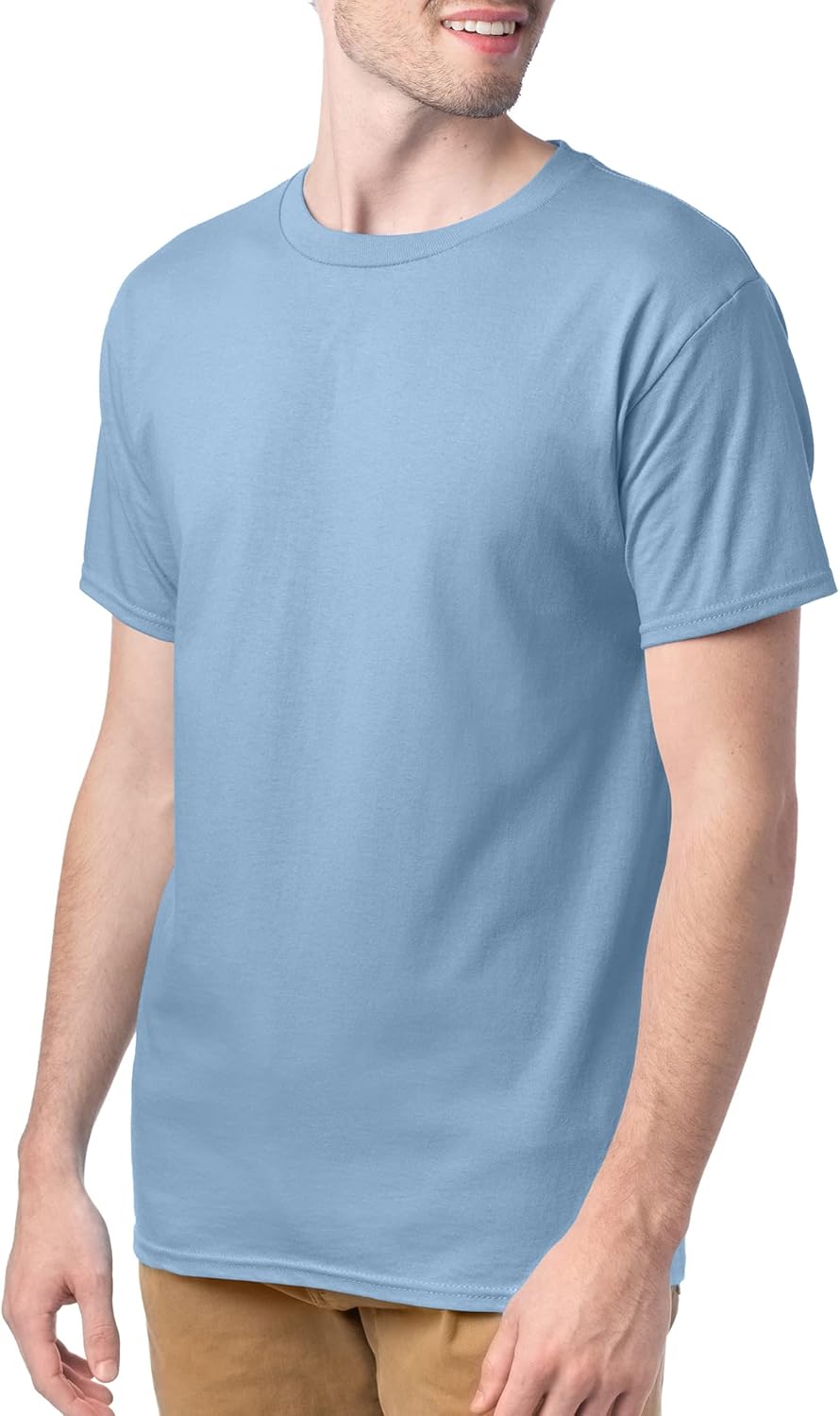 Hanes Men's Short Sleeve Essentials Crewneck Cotton T-Shirt, Multipack