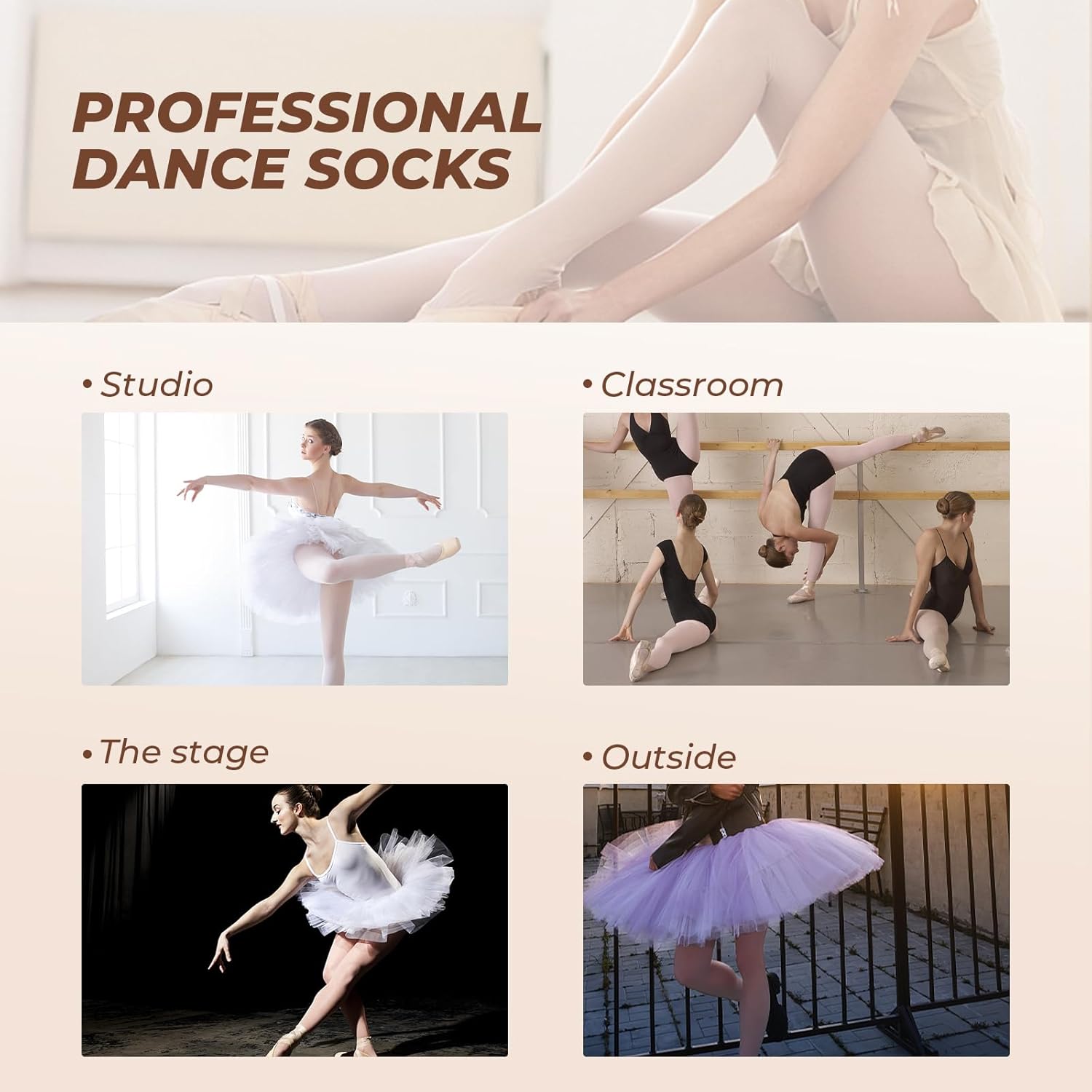2Pcs Ballet Tights For Gils, Toddler Ballet Tights, Ballet Leotards Dance Outfit for Kids