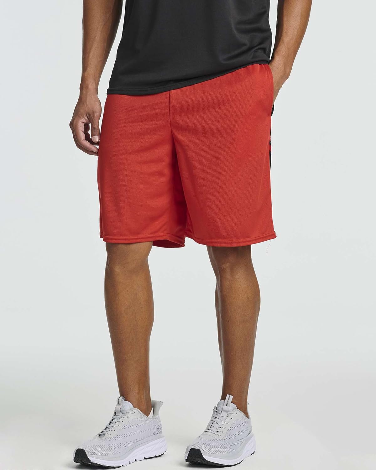Real Essentials 5 Pack: Men's Mesh Athletic Basketball Shorts Quick Dry Activewear with Pockets