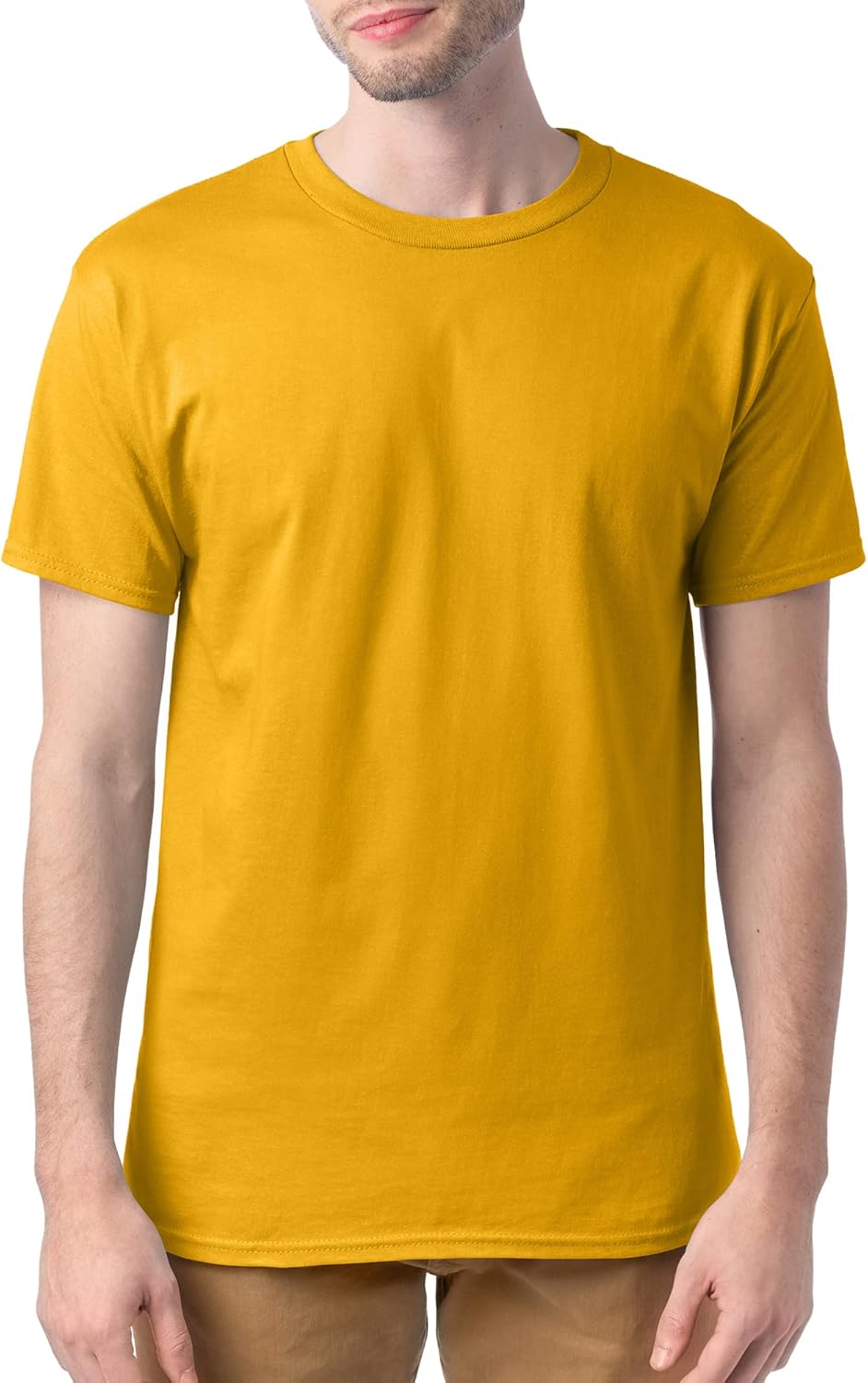 Hanes Men's Short Sleeve Essentials Crewneck Cotton T-Shirt, Multipack