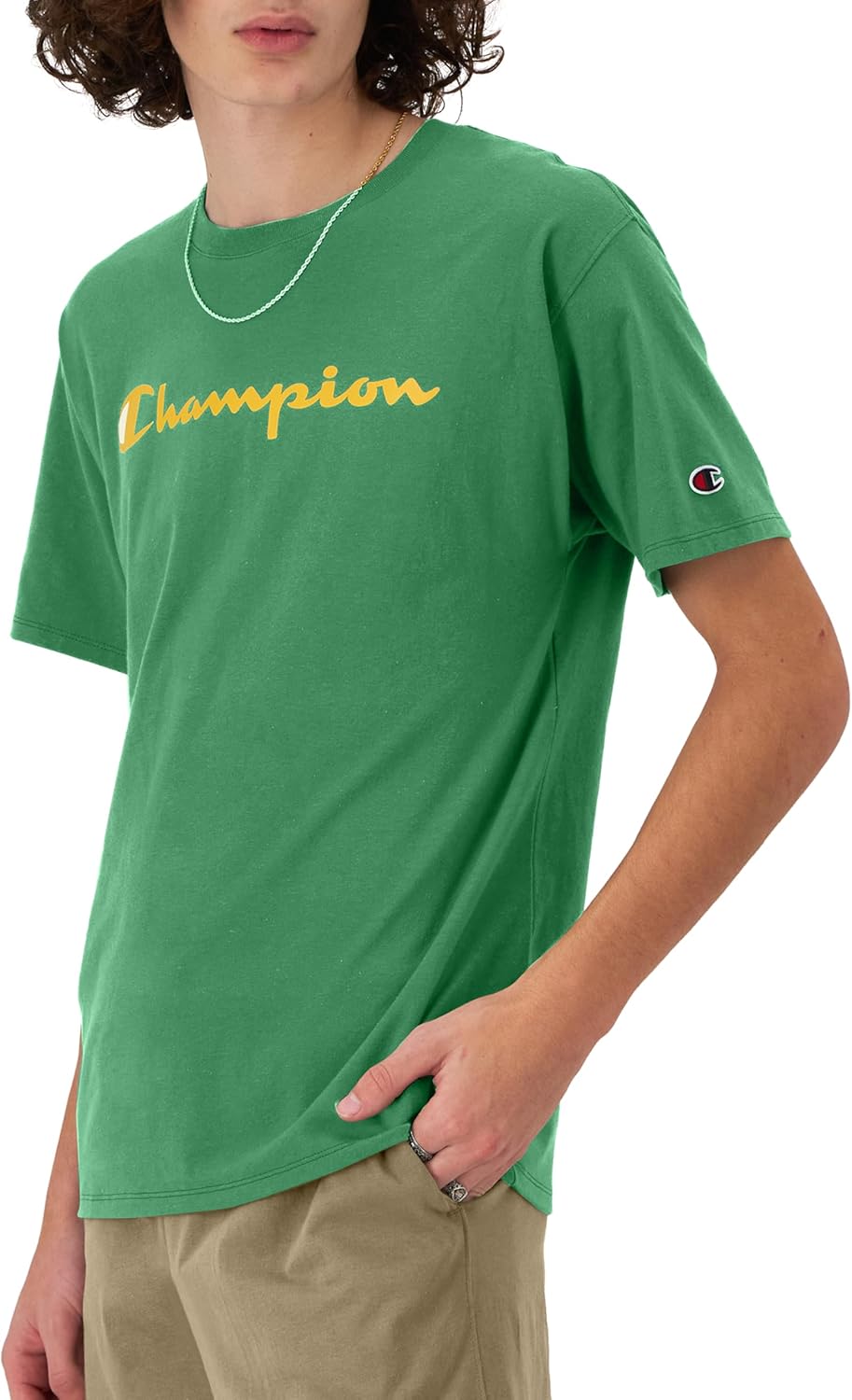 Champion Men's T-Shirt, Classic Graphic T-Shirt, Soft and Comfortable T-Shirts for Men, Script Logo (Reg. or Big & Tall)