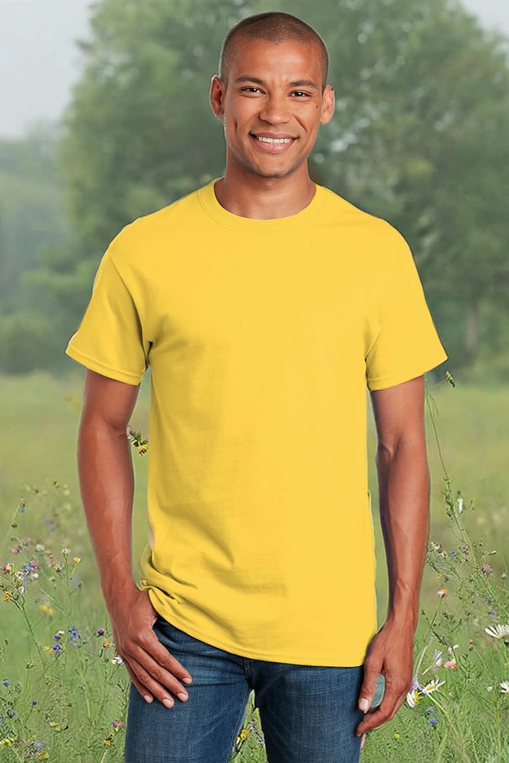 Gildan Unisex Adult Ultra Cotton T-Shirt, Style G2000, Multipack