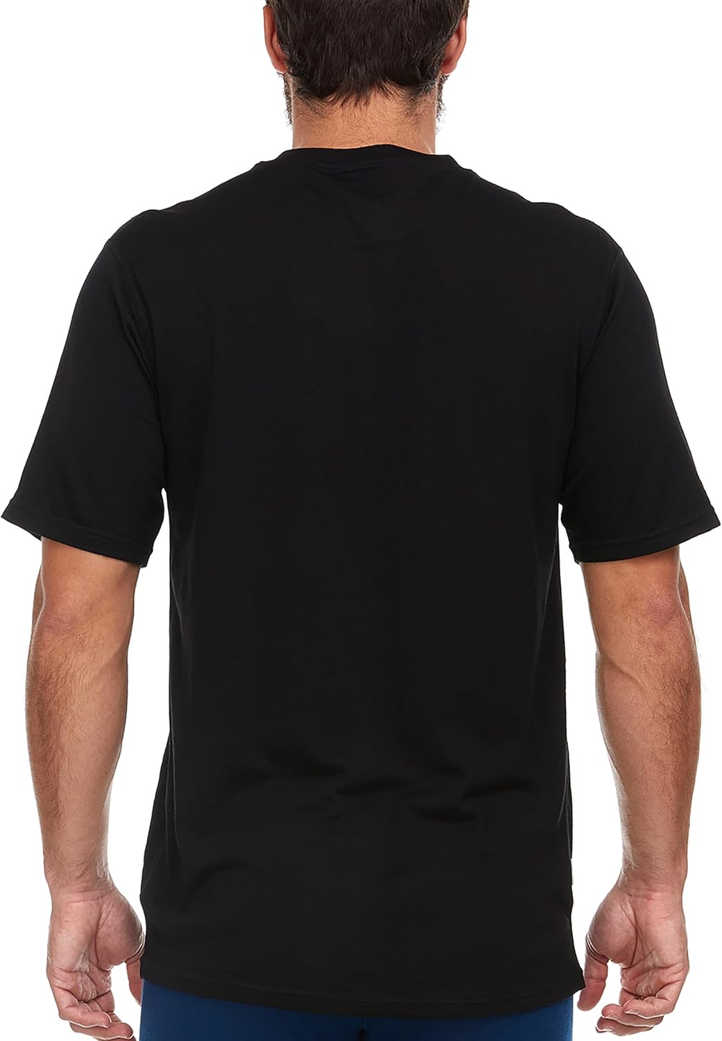 100% Merino Wool Men's Lightweight T-Shirt - Crew Neck Short Sleeve Shirt