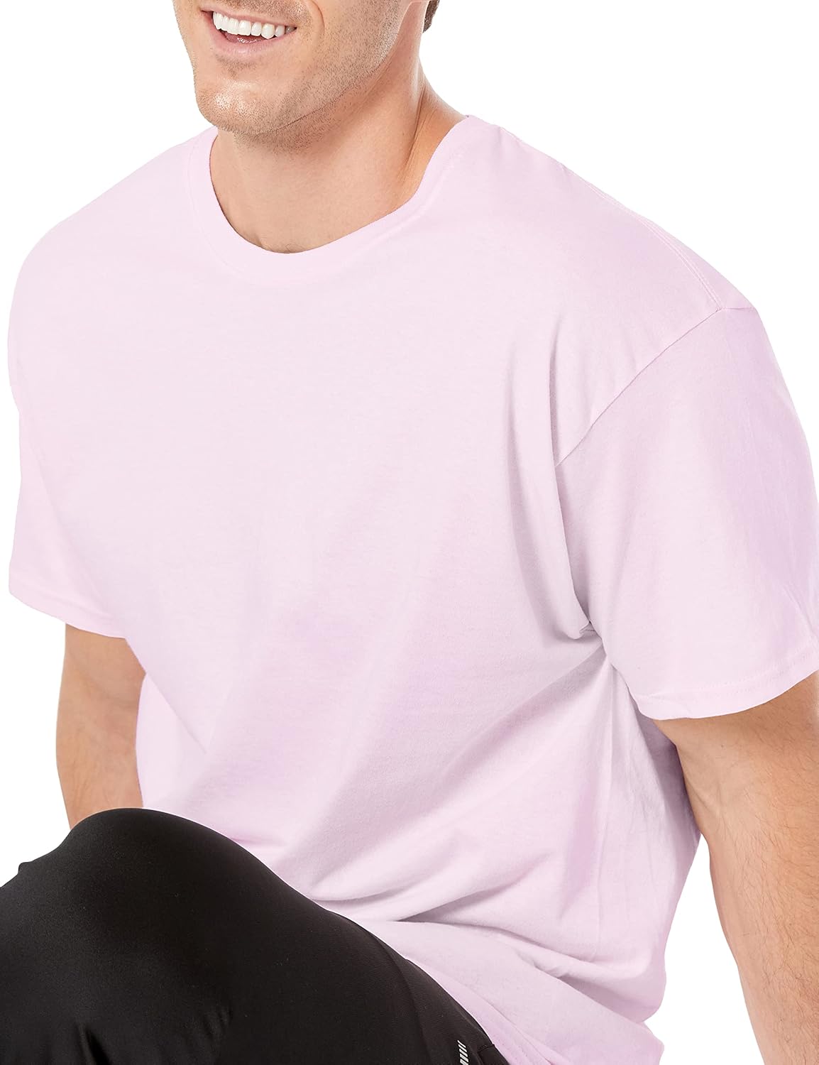 Hanes Men's Short Sleeve Essentials Crewneck Cotton T-Shirt, Multipack